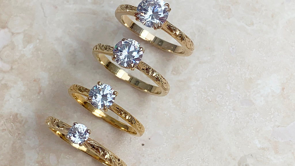 Classic engagement rings with a twist