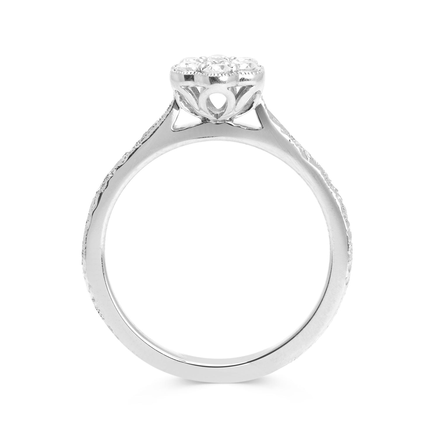 Daisy Diamond Cluster Ring