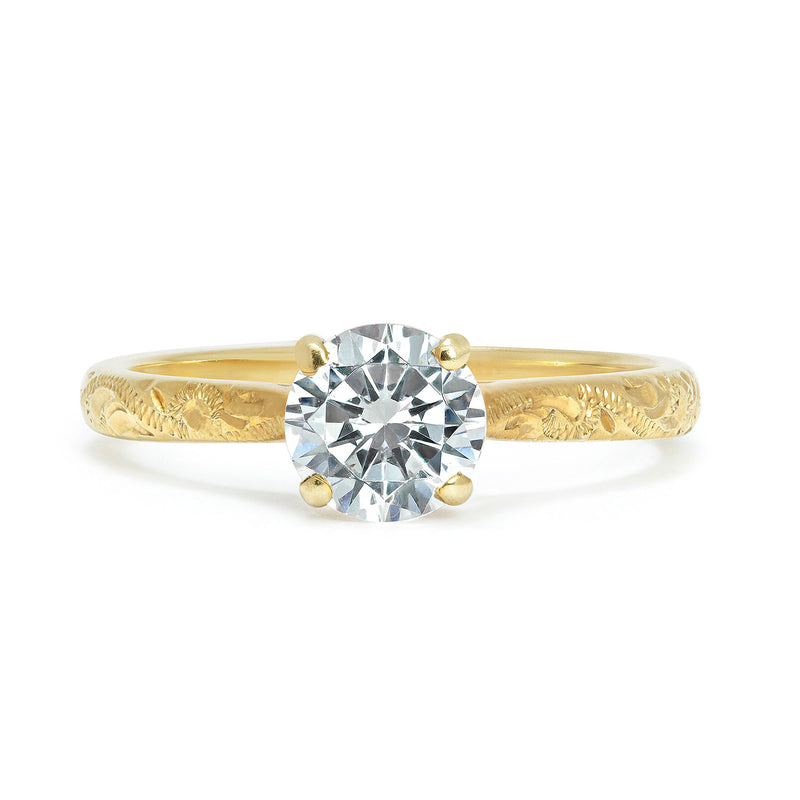Athena Grande Ethical Diamond Gold Solitaire Engagement Ring