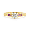 Bespoke Hashim Ethical Diamond and Pink Sapphire Engagement Ring