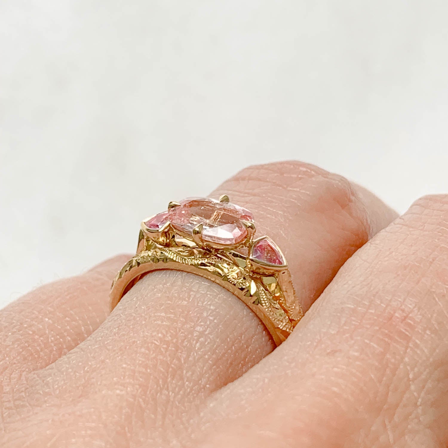 Brilliant earth pink sapphire on sale