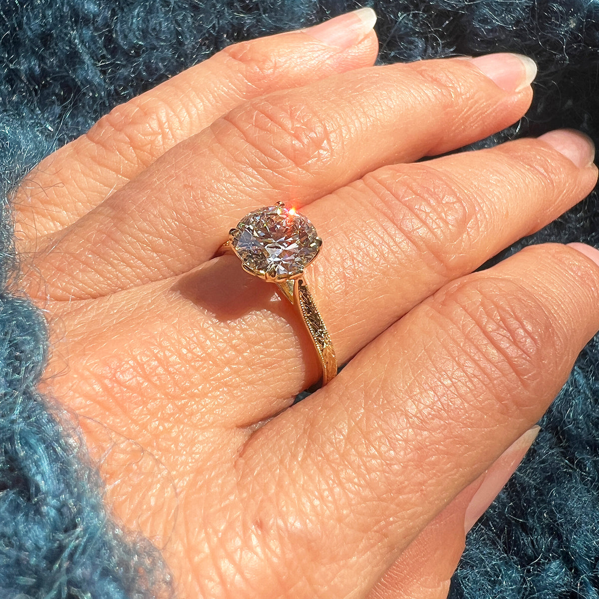Bespoke Freddie Lab-Grown Diamond Solitaire Engagement Ring