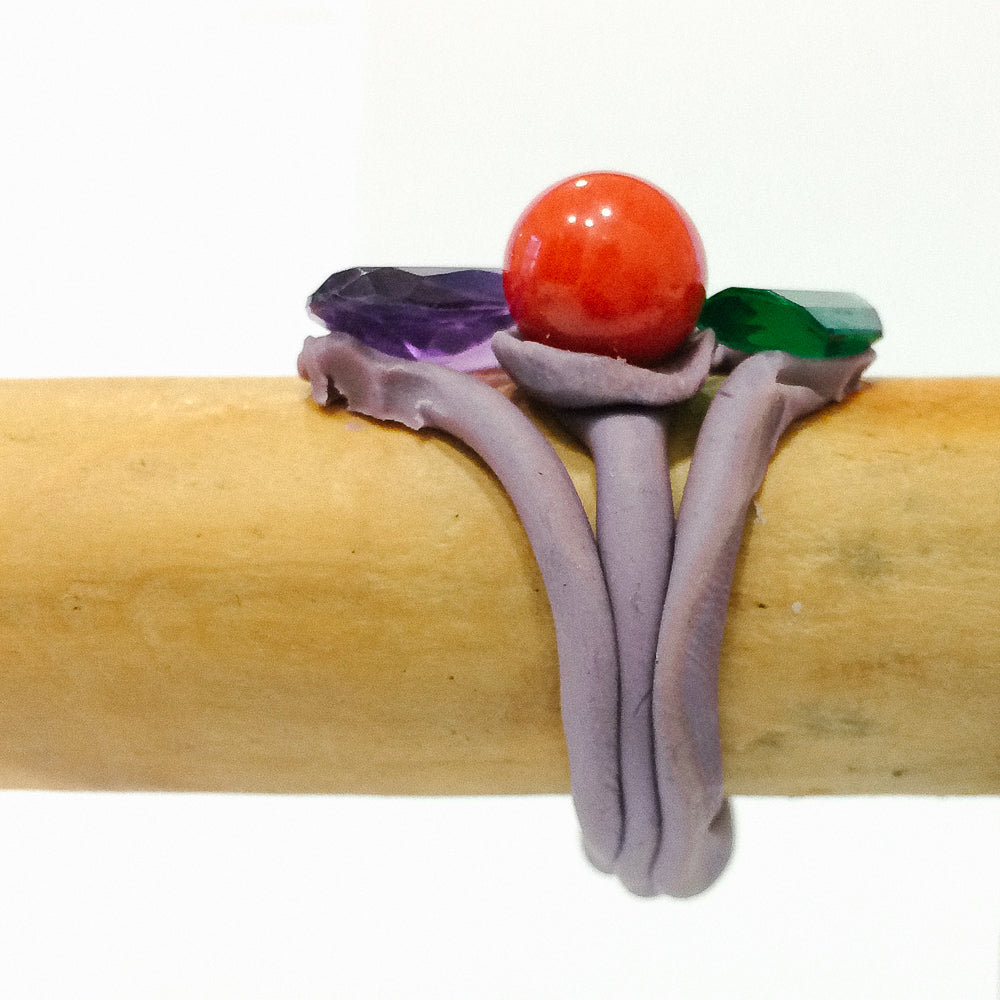 Behind the scenes; a wax model is created by hand