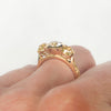 Fancy Hera Old-Cut Diamond Trilogy Engagement Ring