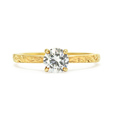 Athena Grande Ethical Diamond Gold Solitaire Engagement Ring