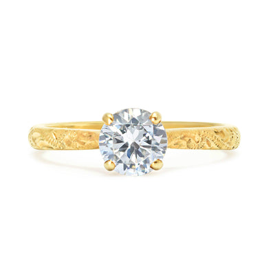 Athena Grande Ethical Diamond Gold Solitaire Engagement Ring