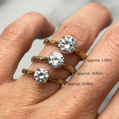 Athena Grande Ethical Diamond Gold Solitaire Engagement Ring