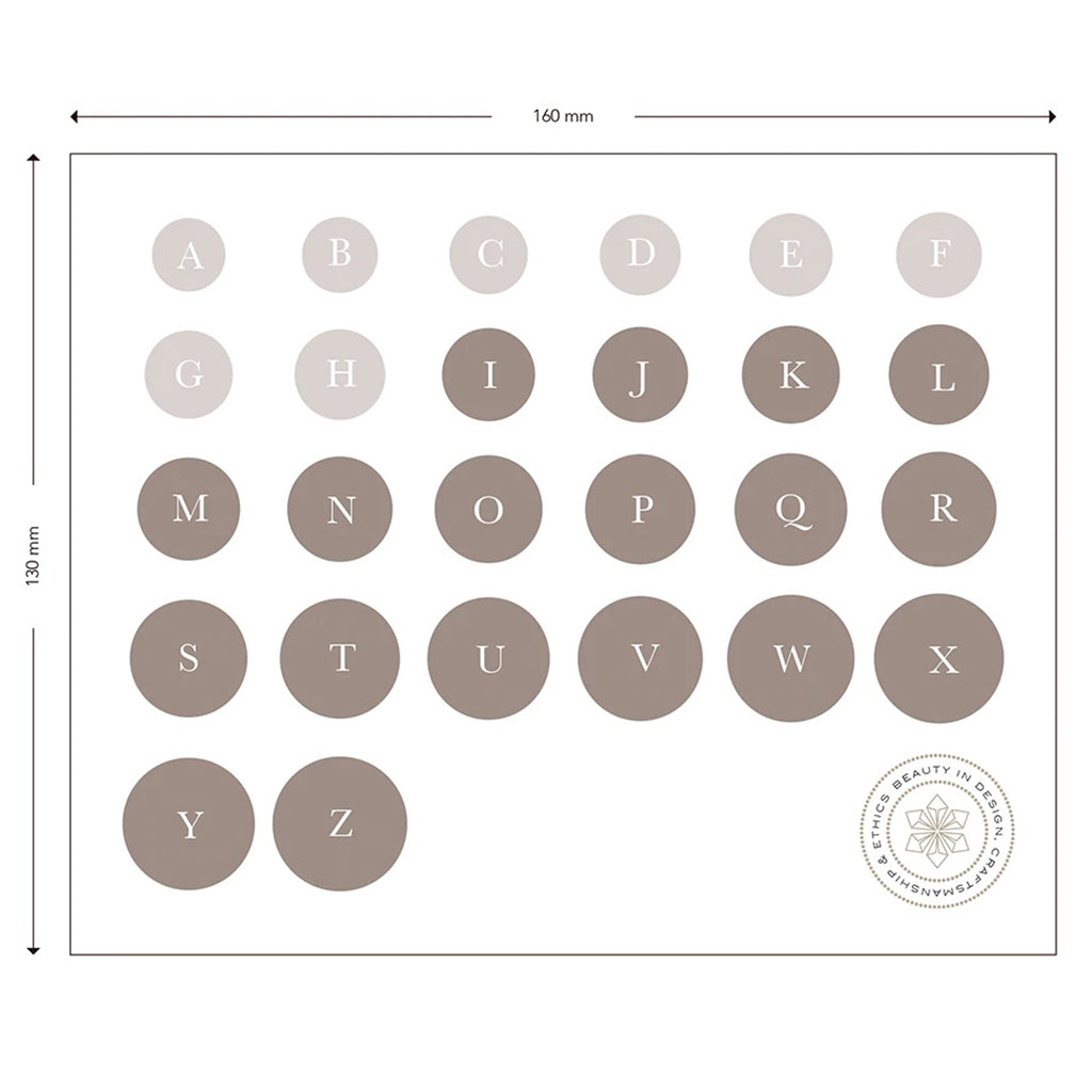 Lebrusan Studio ring size chart