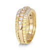 Reclaimed Vintage, Triad Diamond Eternity Ring
