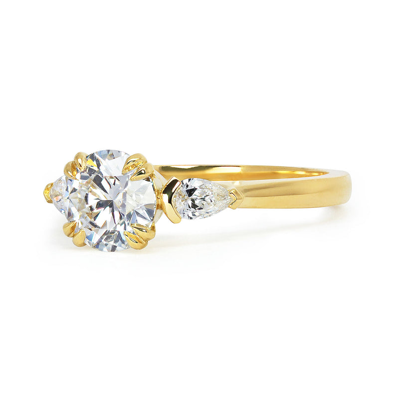 Bespoke Mark Lab-Grown Diamond Trilogy Engagement Ring