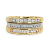 Reclaimed Vintage, Triple Diamond Eternity Ring