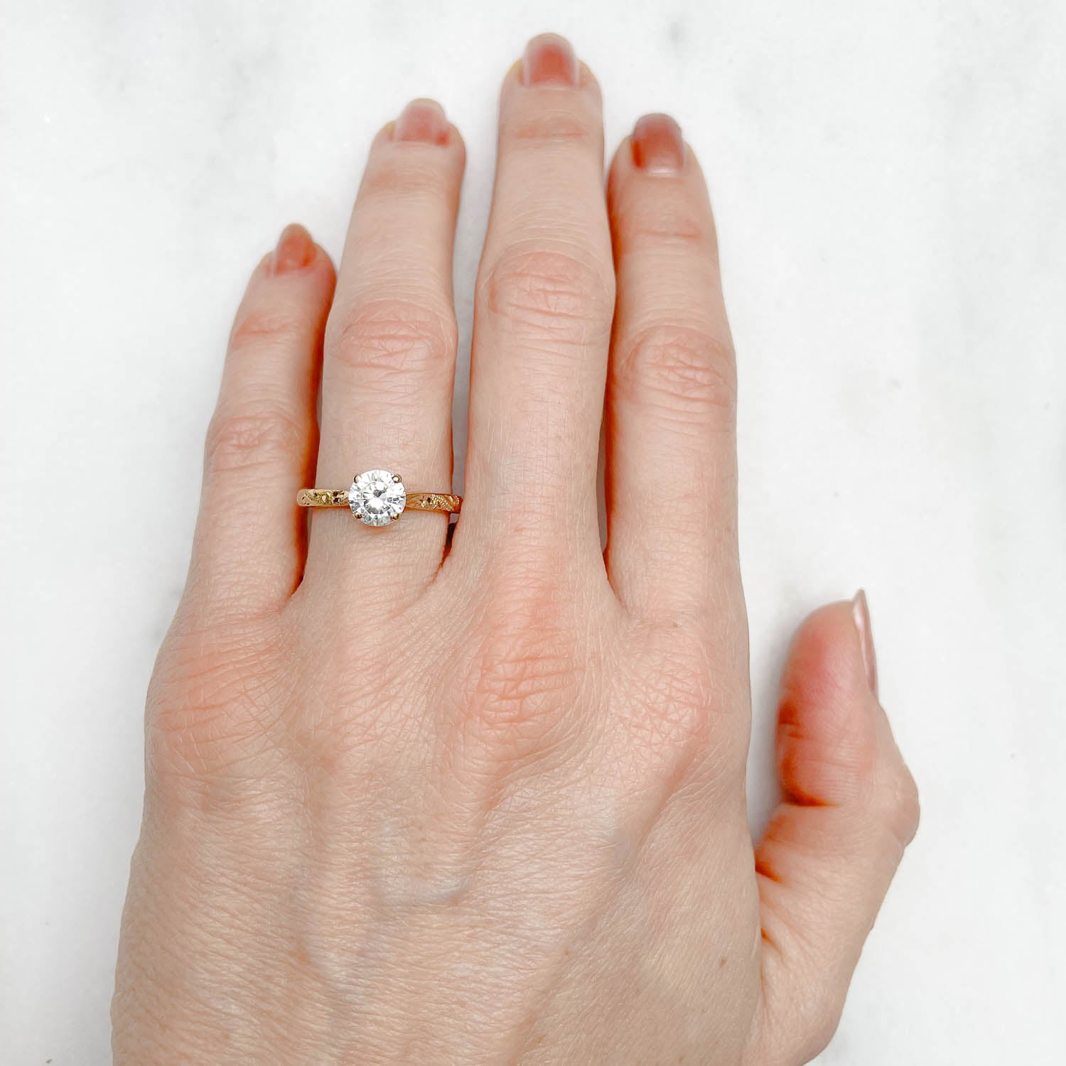 Athena Grande Diamond Solitaire Ring, 18ct Gold