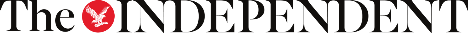 Logo of 'The Independent' with a red dot on a black background