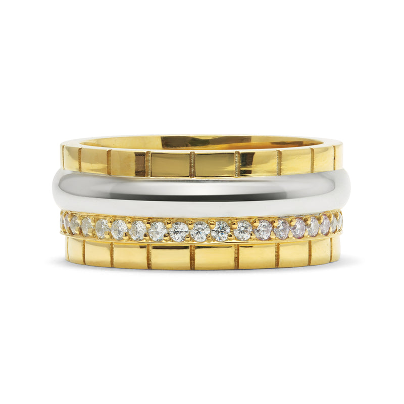 Freedom Ethical Gold Ring: 4 Bands