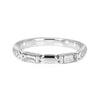Bespoke Amy wedding ring - 100% recycled platinum and baguette-cut, conflict-free diamonds