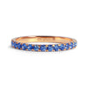 Bespoke Caroline ring - Fairtrade rose gold and fair-traded blue sapphires 2