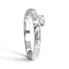 Bespoke Julien engagement ring - Canadian diamond and bespoke leaf engraving