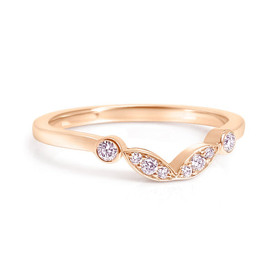 Bespoke Claire engagement ring - Fairtrade rose gold, conflict-free diamonds and unique tailored shape
