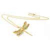 Bespoke Dragonfly Pendant - 9ct recycled yellow gold and coloured enamel 2