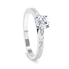 Abs Bespoke Solitaire Ring, 100% recycled platinum and Canadamark diamonds