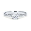 Abs Bespoke Solitaire Ring, 100% recycled platinum and Canadamark diamonds 2