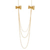 Filigree Bow Necklace in Yellow Gold