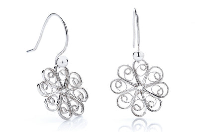 Rosette Filigree Earrings