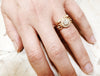 Bespoke Laura engagement ring - Canadian diamonds, Fairtrade Gold and milgrain beading 3