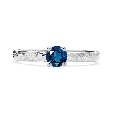 Athena Ethical Sapphire Platinum Gemstone Engagement Ring - Arabel Lebrusan