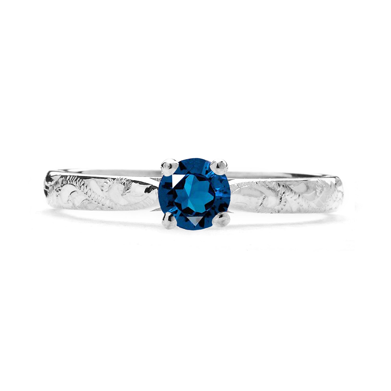 Athena Ethical Sapphire Gemstone Engagement Ring, 18ct Fairtrade Gold