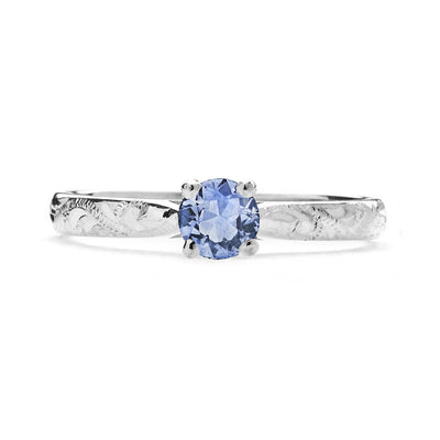 Athena Ethical Light Blue Sapphire Gemstone Engagement Ring, 18ct Fairtrade Gold - Arabel Lebrusan