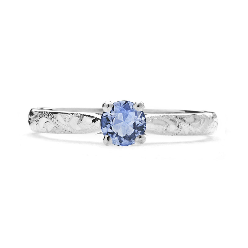 Athena Ethical Sapphire Gemstone Engagement Ring, 18ct Fairtrade Gold