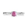 Athena Ethical Pink Ruby Gemstone Engagement Ring, 18ct Fairtrade Gold - Arabel Lebrusan