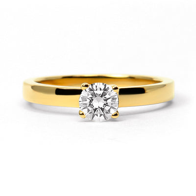 Aurora Ethical Diamond Engagement Ring, 18ct Fairtrade Gold - Arabel Lebrusan