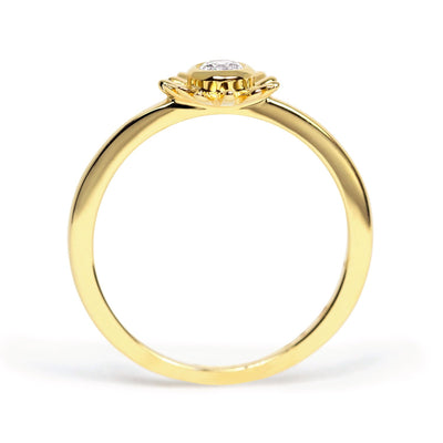 Bellis Ethical Diamond Engagement Ring, 18ct Fairtrade Gold - Arabel Lebrusan