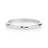 D-Shaped Beloved Diamond Ethical Platinum Wedding Ring, 2mm