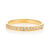 Cherish Half Diamond Ethical Gold Eternity Wedding Ring, 18ct Fairtrade Gold