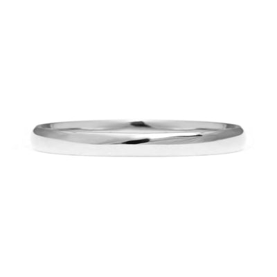 Court Ethical Platinum Wedding Ring, Thin