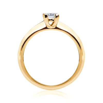 Diana Ethical Diamond Engagement Ring, 18ct Fairtrade Gold - Arabel Lebrusan