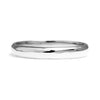 Court Ethical Platinum Wedding Ring, Thin 2