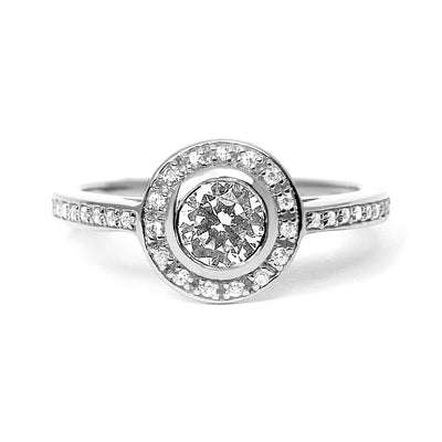 Efflorescence Ethical Diamond Engagement Ring, 18ct Fairtrade Gold - Arabel Lebrusan