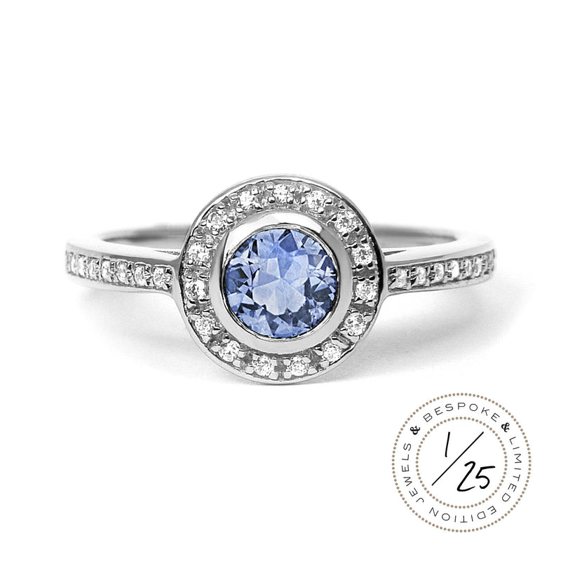 Efflorescence Ethical Sapphire Gemstone Engagement Ring, 18ct Fairtrade Gold