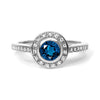 Efflorescence Ethical Sapphire Gemstone Engagement Ring, 18ct Fairtrade Gold