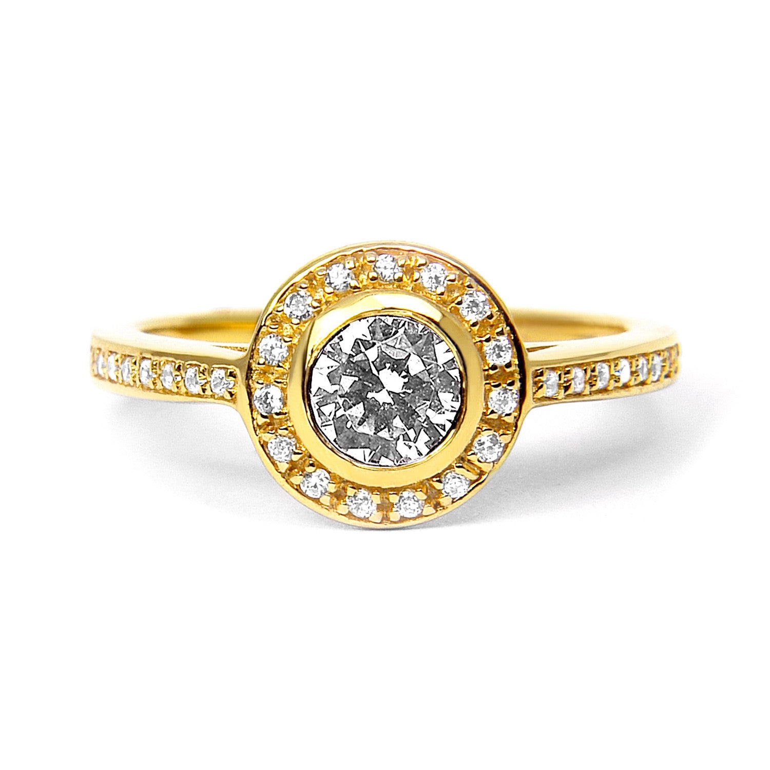 Efflorescence Ethical Diamond Engagement Ring, 18ct Fairtrade Gold - Arabel Lebrusan