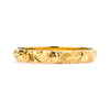 Scrolls Engraved Ethical Gold Wedding Ring, 3mm