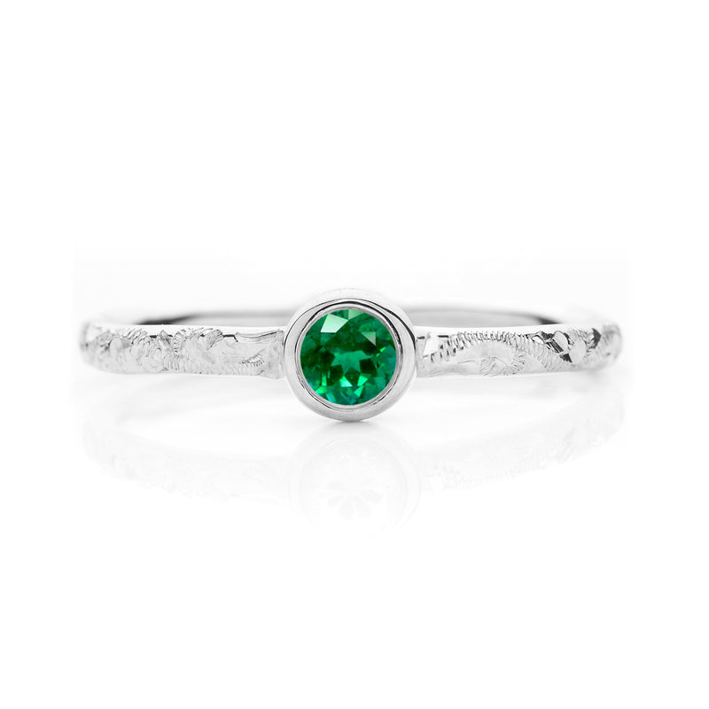 Hera Ethical Emerald Gemstone Engagement Ring, 18ct Ethical Gold