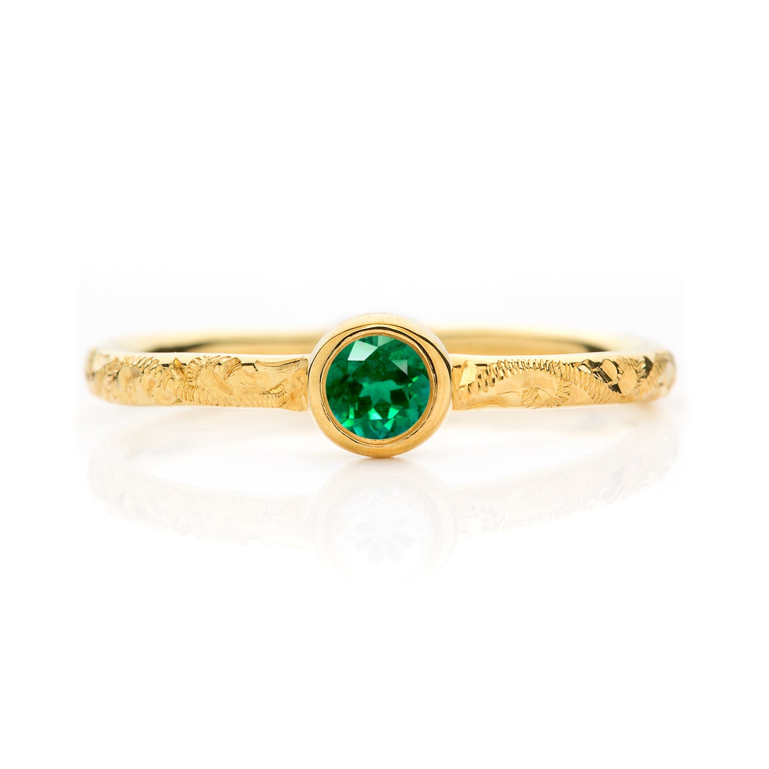 Hera Ethical Emerald Gemstone Engagement Ring, 18ct Ethical Gold