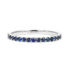 Altair Full Microset Ethical Ring, Blue Sapphire & 18ct Gold