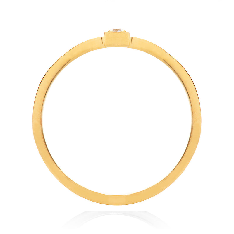 Peace Ethical Diamond Gold Engagement Ring