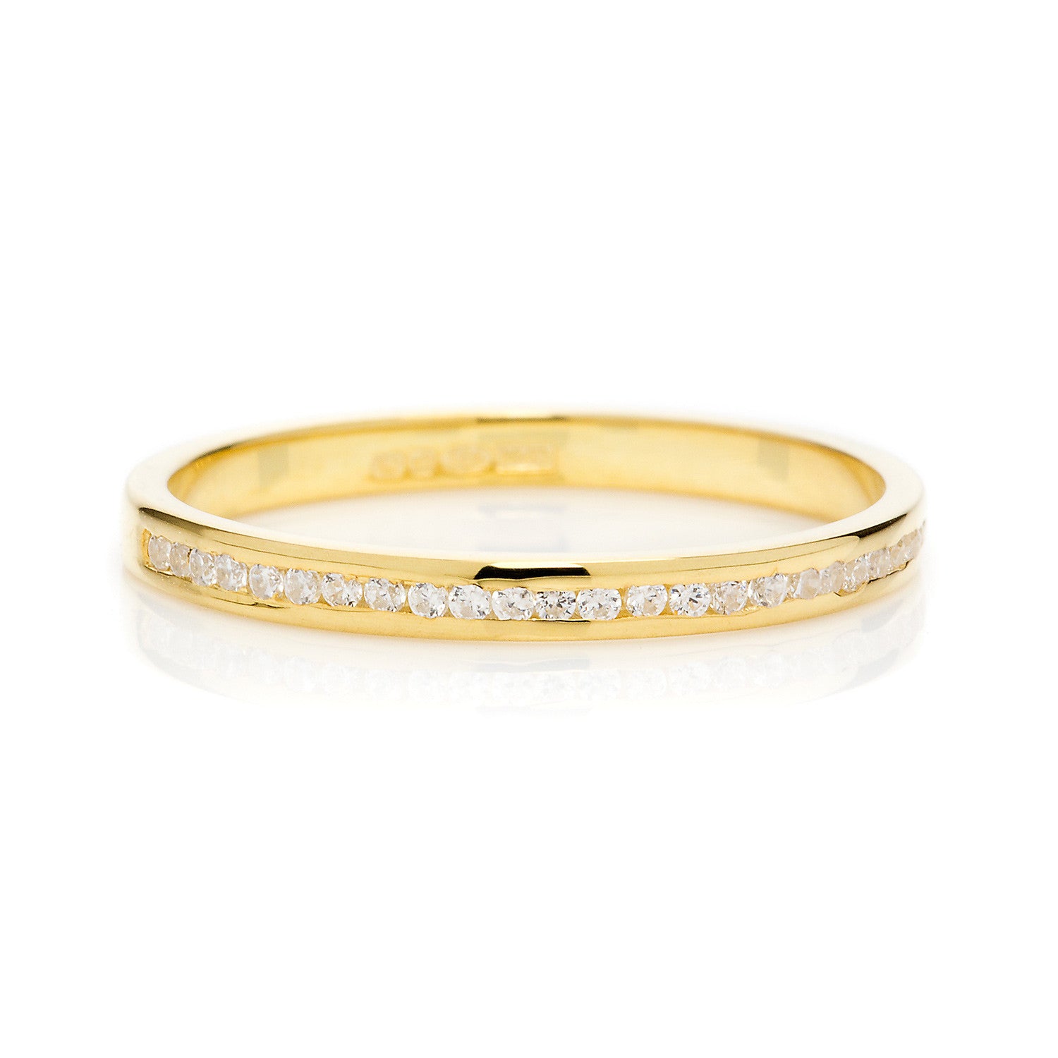 Promise Half Diamond Ethical Gold Eternity Wedding Ring